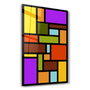 Wallity Pintura Decorativa de Vidrio Templado Multicolor 46 x 72 cm